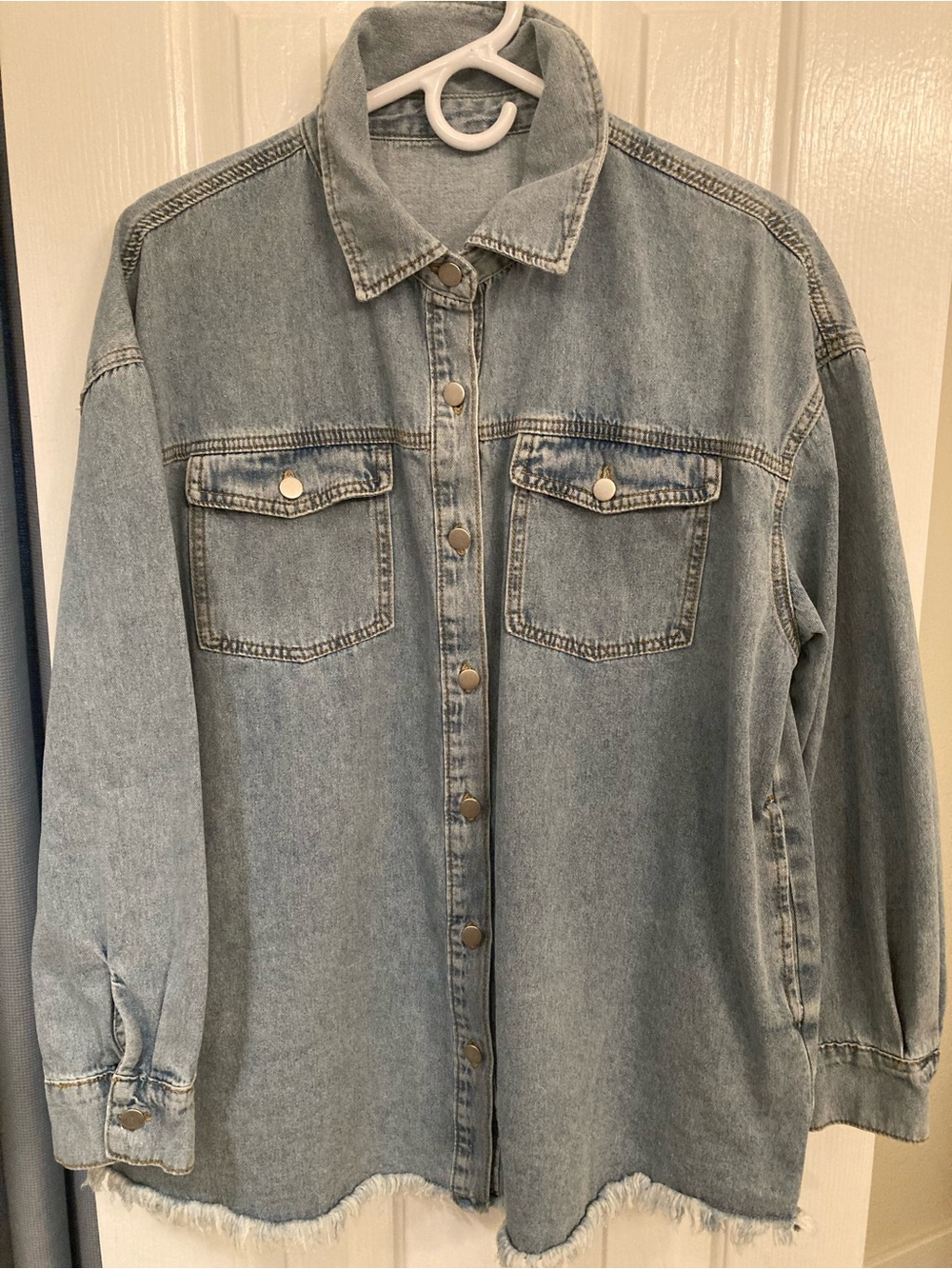 Denim Button-Down Shirt